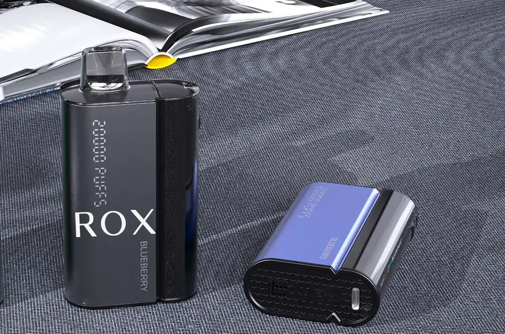 rox bar disposable vape 20ml Disposable Vape LED Screen 20000 Puffs 850mAh Dual Mesh Coil Type-C  Rechargeable with Child