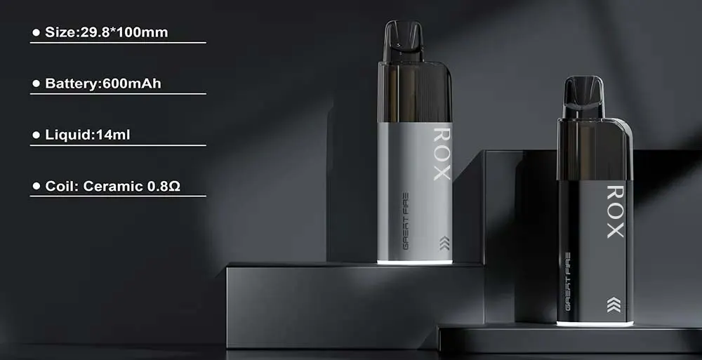 Aluminum Alloy Disposable Vape Stick Ceramic Coil 15000 Puffs 14ml E-liquid with Bottom Light Indicator