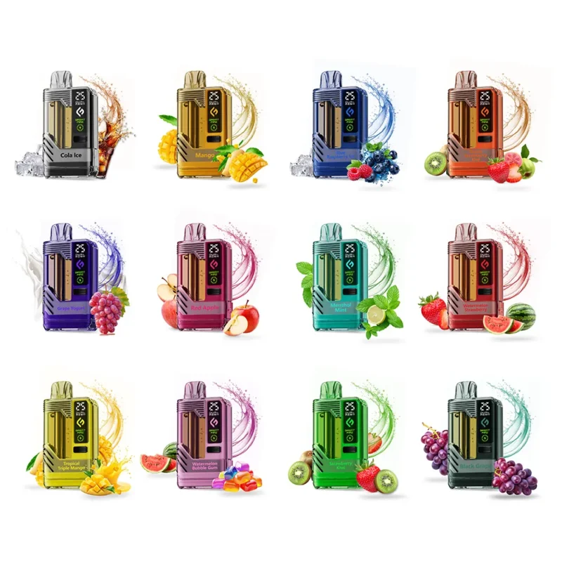 Crystal Clear Disposable Vape Device 18ml E-Liquid 700mAh Battery RGB Indicator Adjustable Power & Airflow