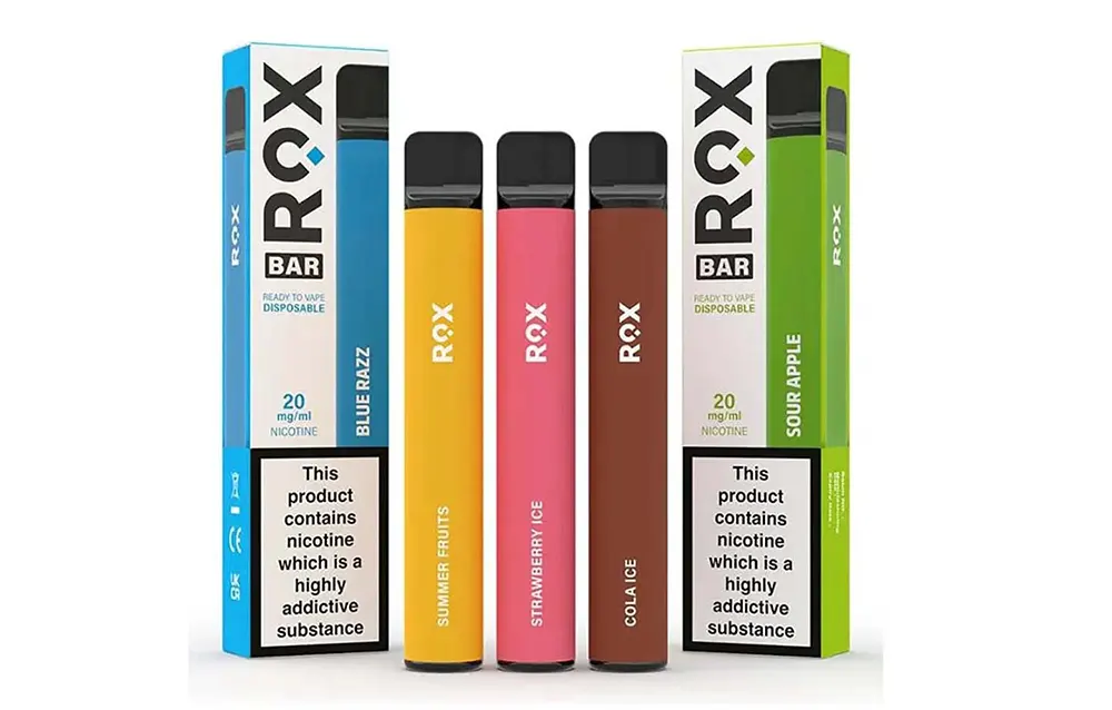 Rox Bar Disposable Vape Pen 600 Puffs 20mg Nicotine 500mAh Battery
