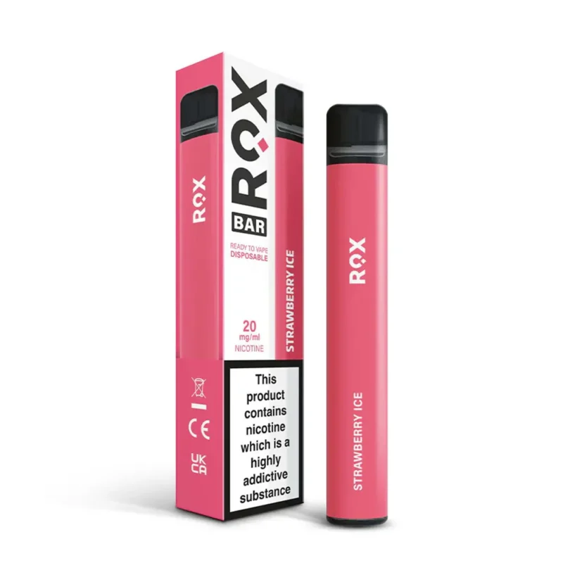 Rox Bar Disposable Vape Pen 600 Puffs 20mg Nicotine 500mAh Battery