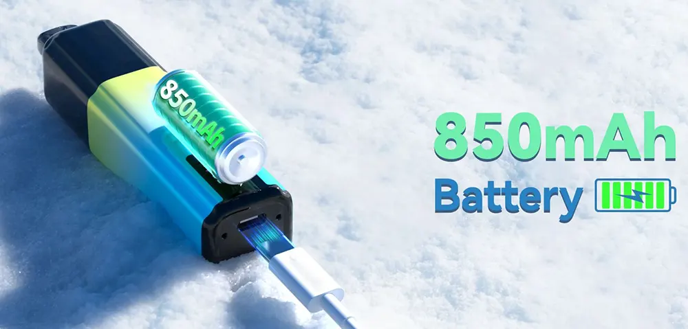 TPD-Compliant 6000 Puffs Vape 2+10mL Dual Tank 850mAh Battery 20mg Nicotine